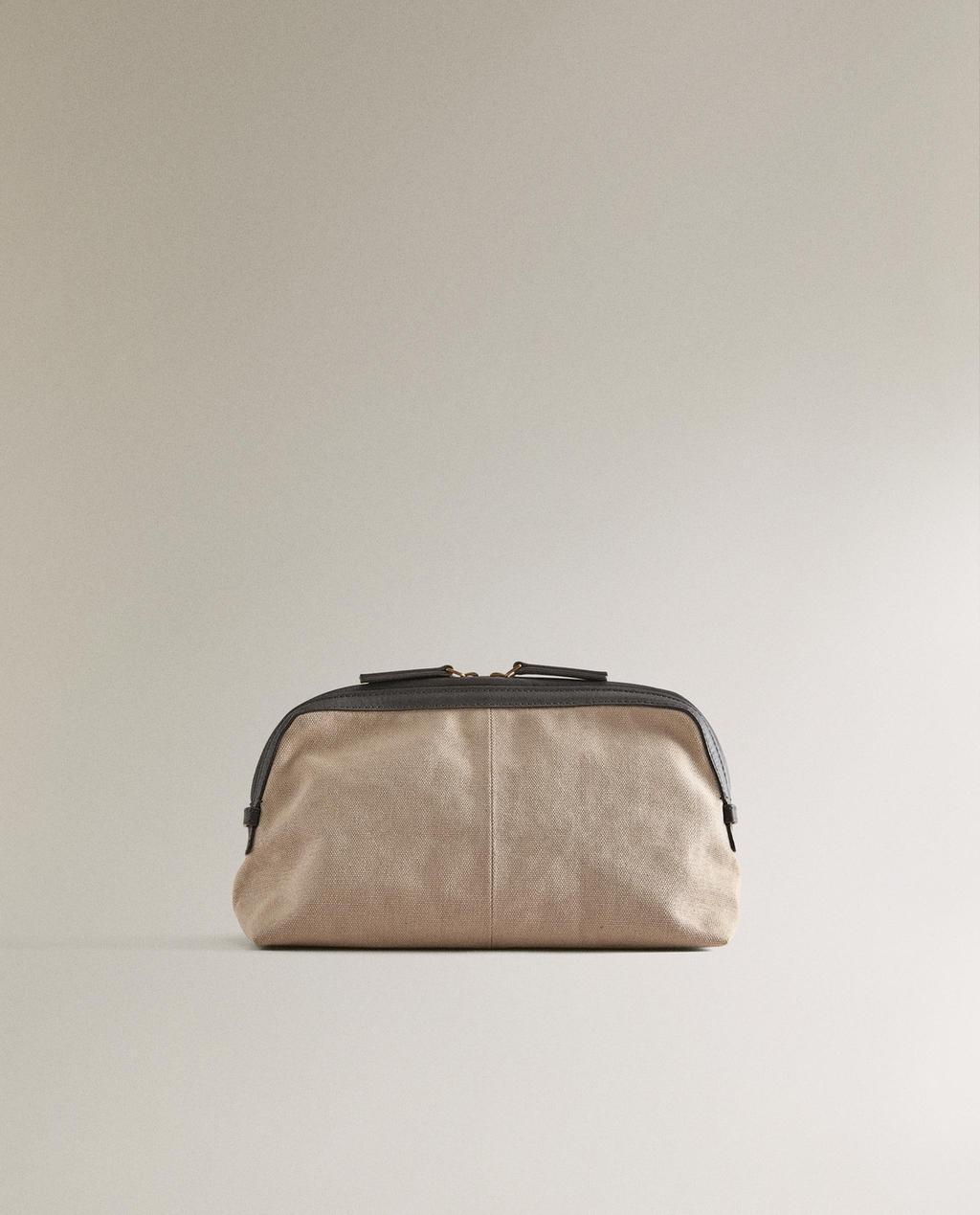 NÉCESSAIRE CANVAS PELLE