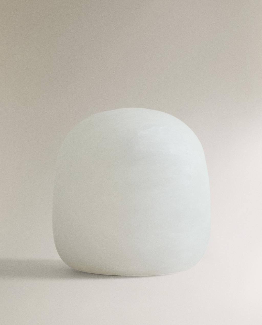 LAMPE DE TABLE ALBÂTRE SEMI-OVALE