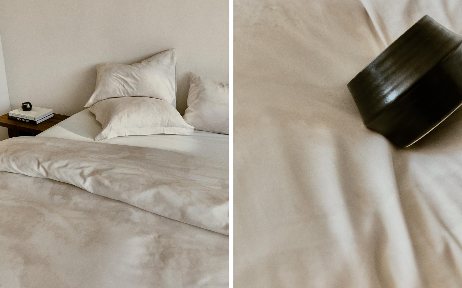HOUSSE DE COUETTE IMPRIMÉ MARBRE