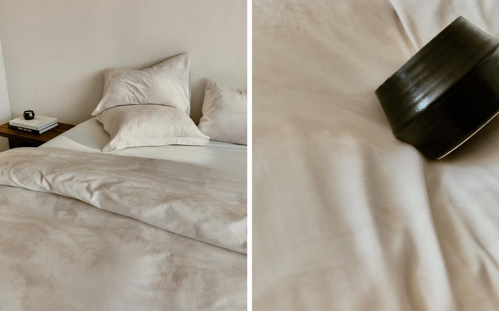 HOUSSE DE COUETTE IMPRIMÉ MARBRE