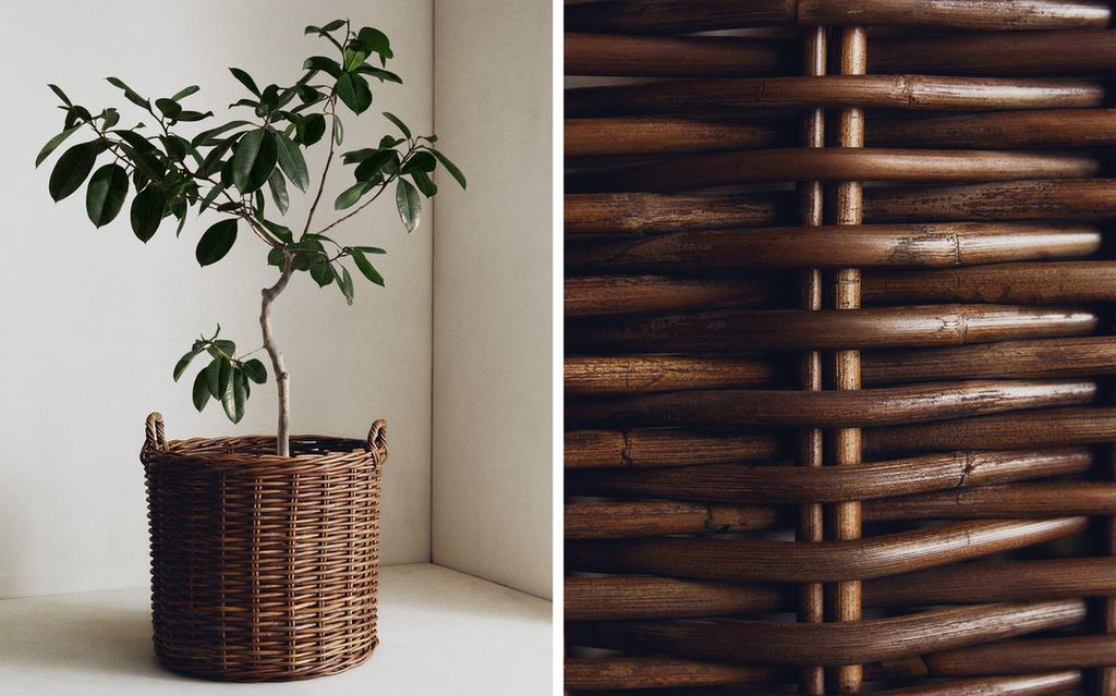 ROUND RATTAN BASKET