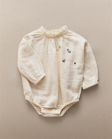 COTTON MUSLIN BABY ROMPER