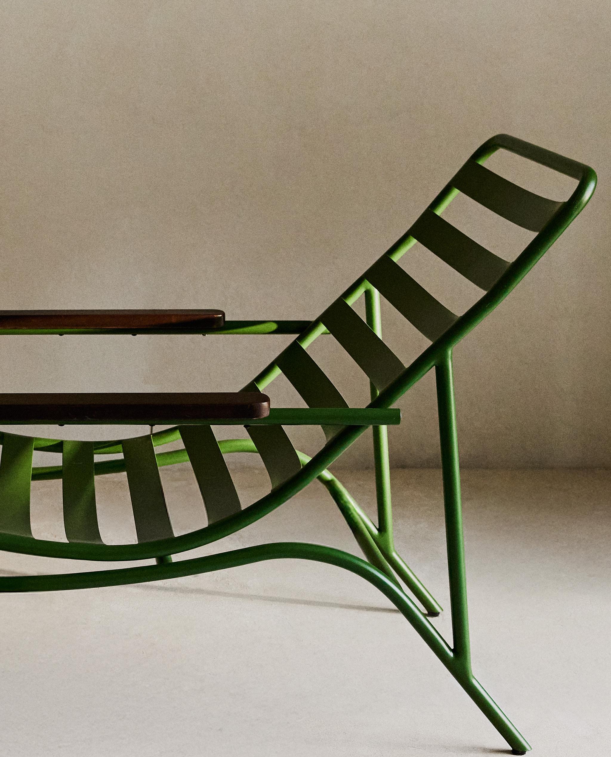 METAL AND WOOD LOUNGER | Zara Home United States of America
