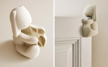 BUTOIR DE PORTE ENFANT LAPIN