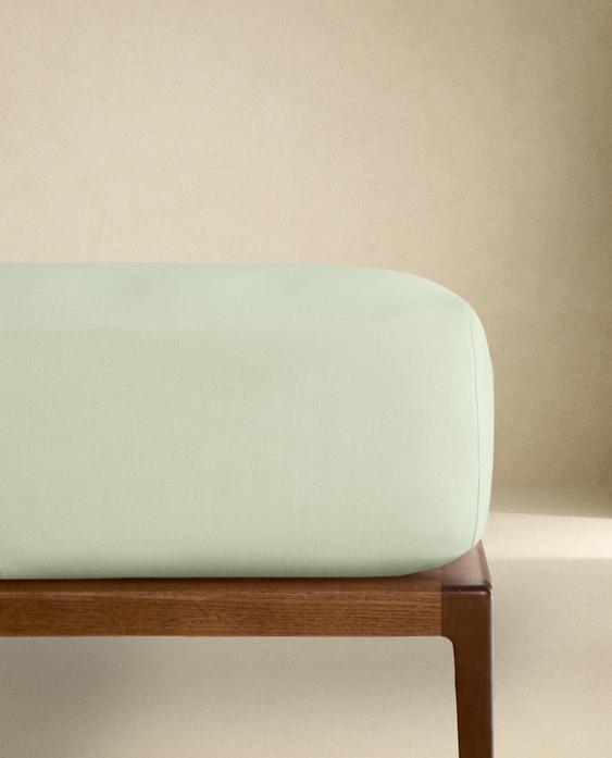 (140 GSM) WASHED LINEN FITTED SHEET