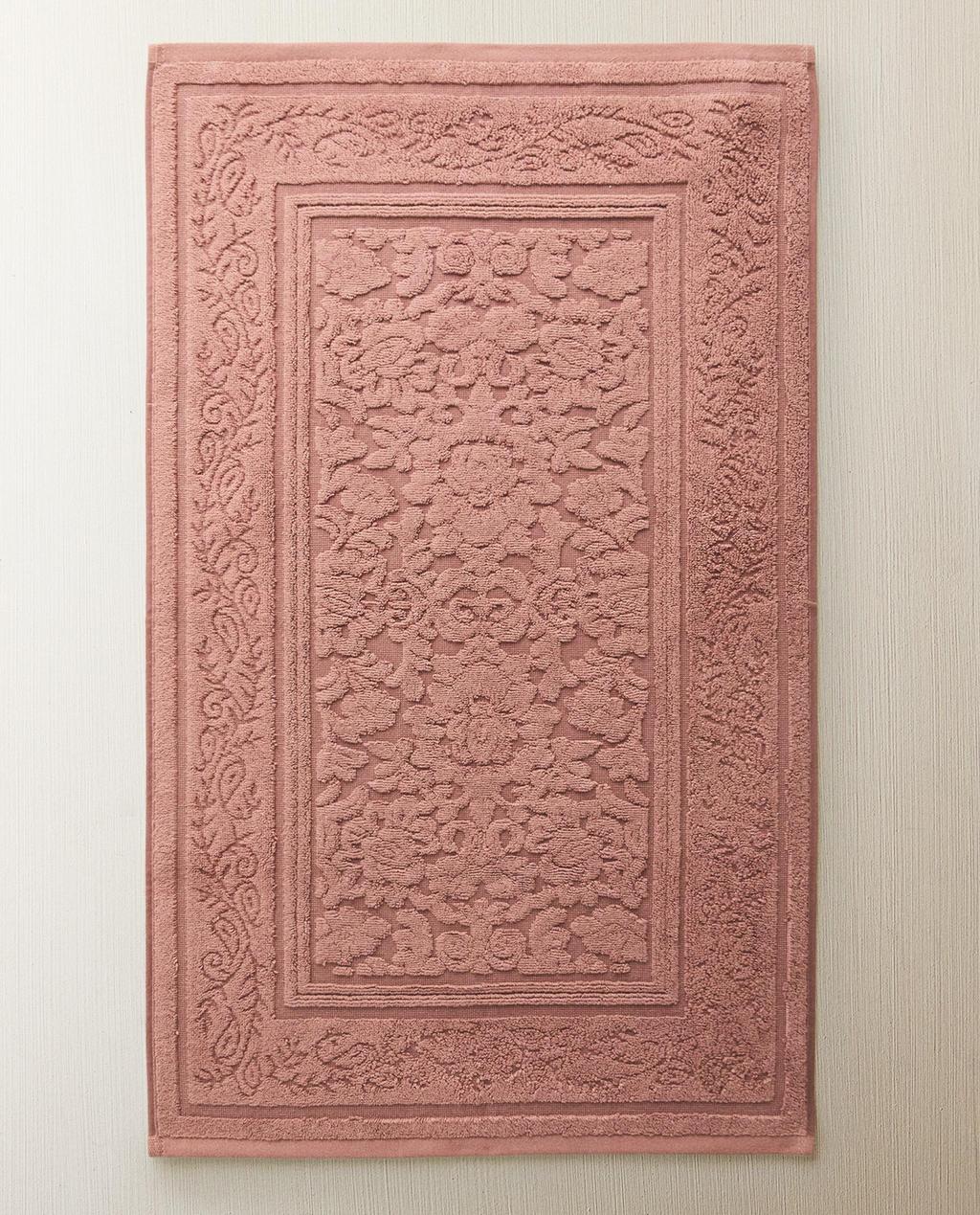 TAPPETINO DA BAGNO JACQUARD FLOREALE
