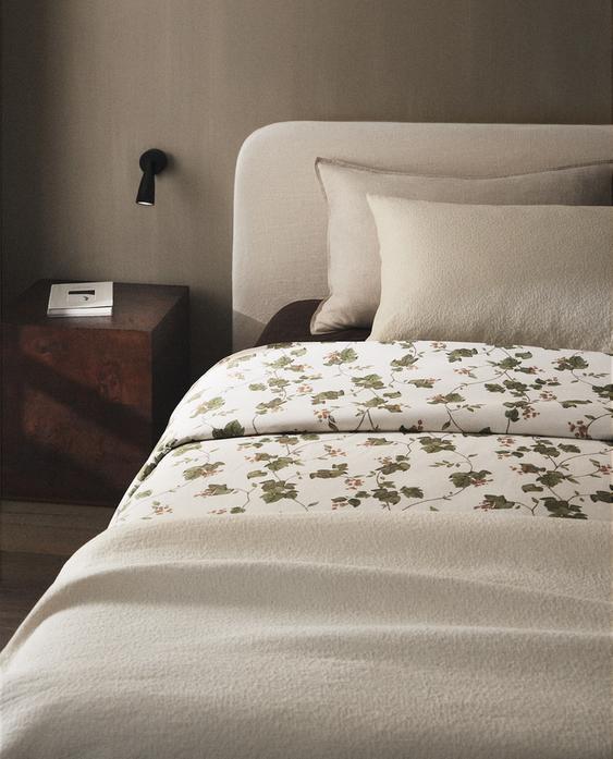 FUNDA NÓRDICA ESTAMPADO HOJAS