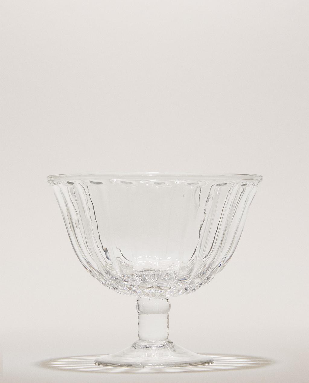 STRIPED GLASS DESSERT GLASS