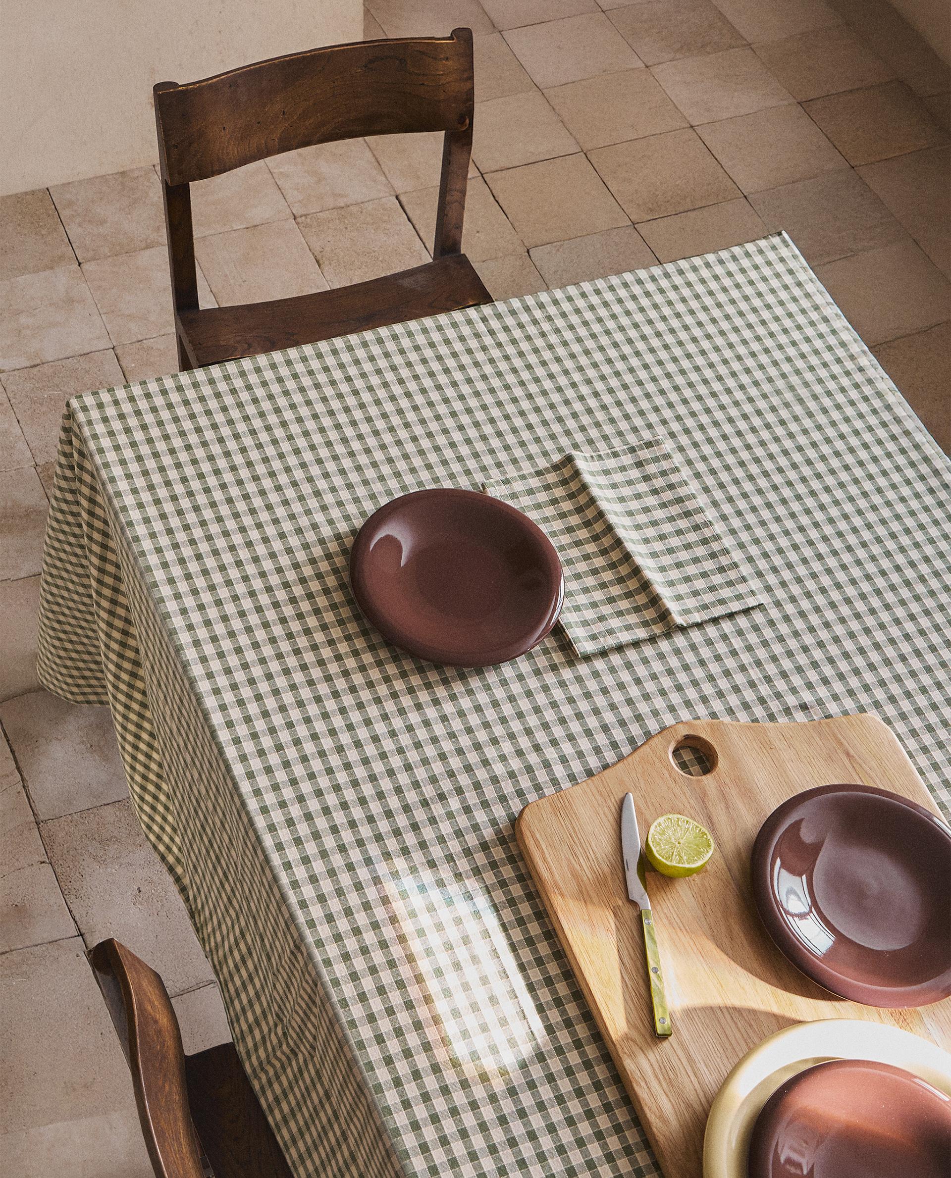 チェック バックステッチ テーブルクロス | Zara Home 日本/Japan
