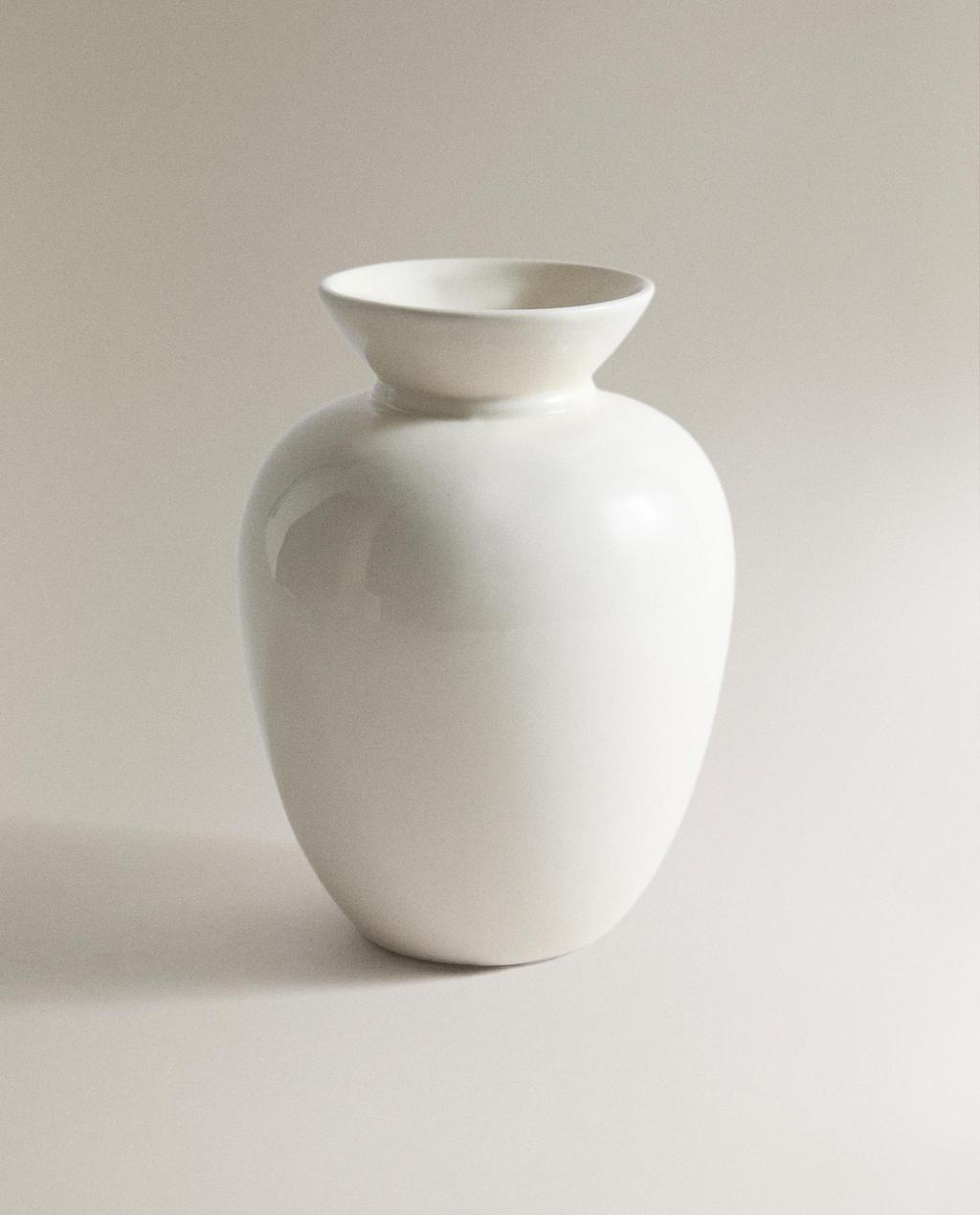 VASE DÉCORATIF CÉRAMIQUE CRÈME