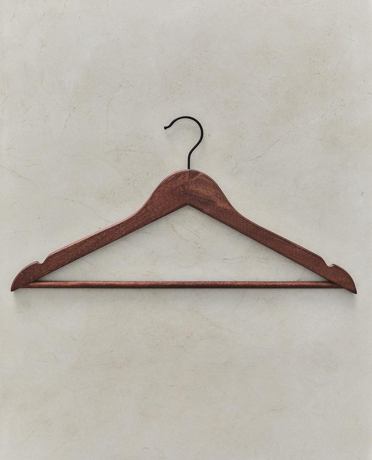 PACK OF WOODEN FINISH SHIRT HANGERS (PACK OF 2)