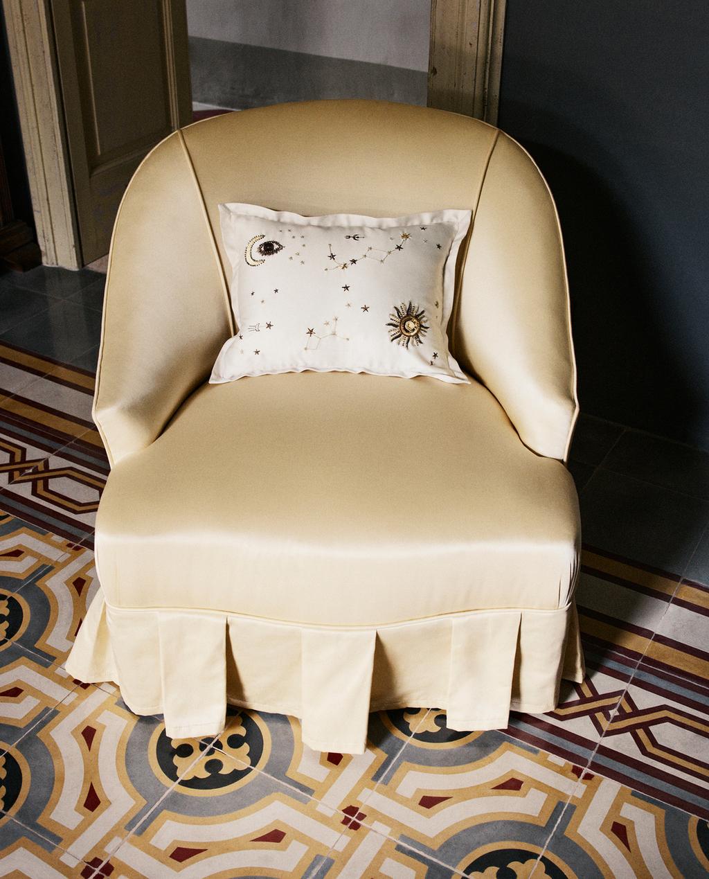 EMBROIDERED CUSHION | MARISA BERENSON