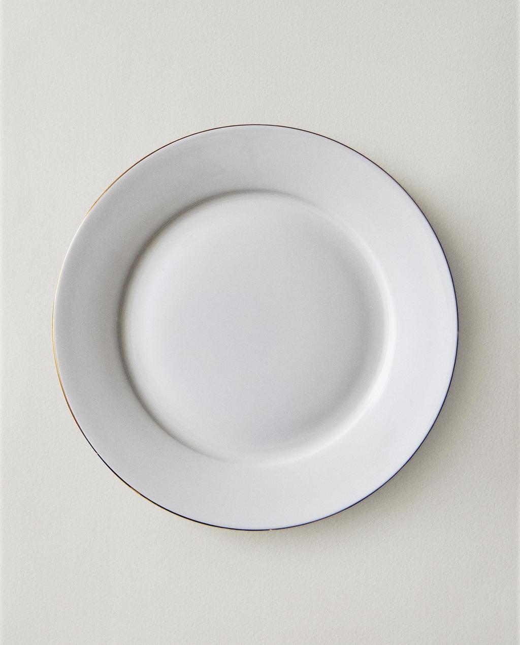 DEZERTNÝ TANIERIK Z PORCELÁNU BONE CHINA S OKRAJOM