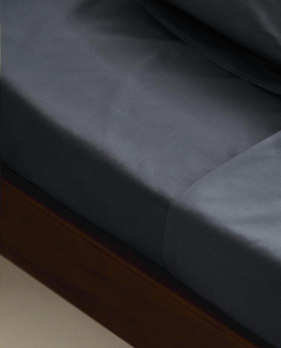 CEARȘAF CU ELASTIC BUMBAC PERCAL | 40 CM ÎNĂLȚIME (300 NODURI)