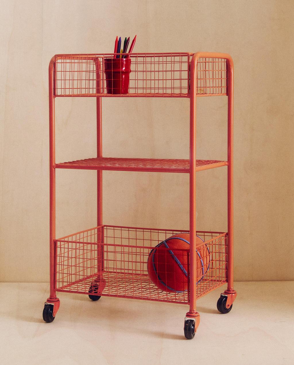 CARRELLINO ORGANIZER PER BAMBINI IN FERRO