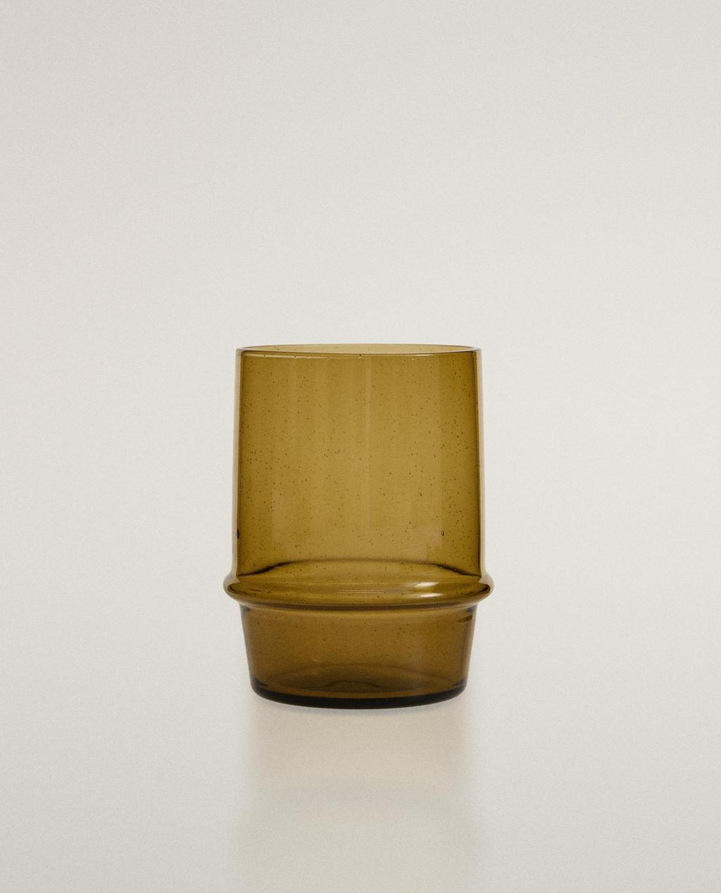 BUBBLE-EFFECT GLASS TUMBLER