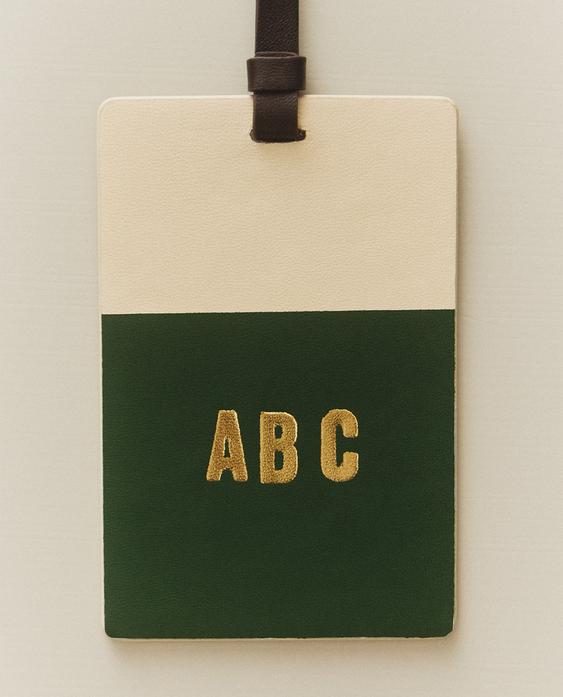 LEATHER LUGGAGE TAG