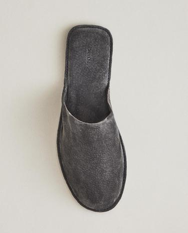 LEATHER SLIPPERS WITH CASE