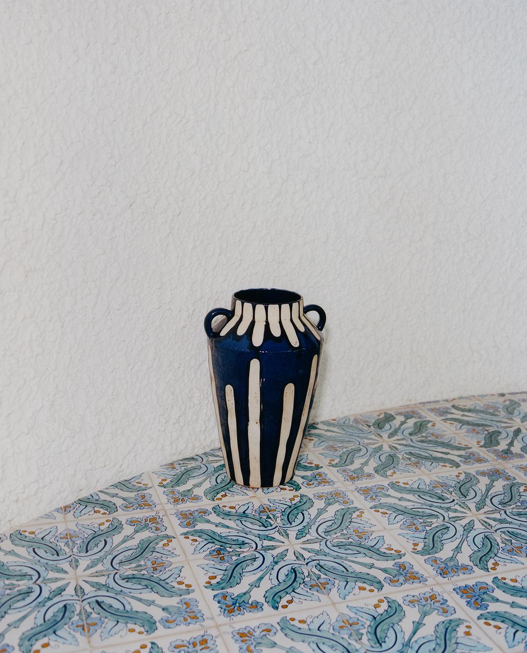 TALL DECORATIVE CERAMIC VASE