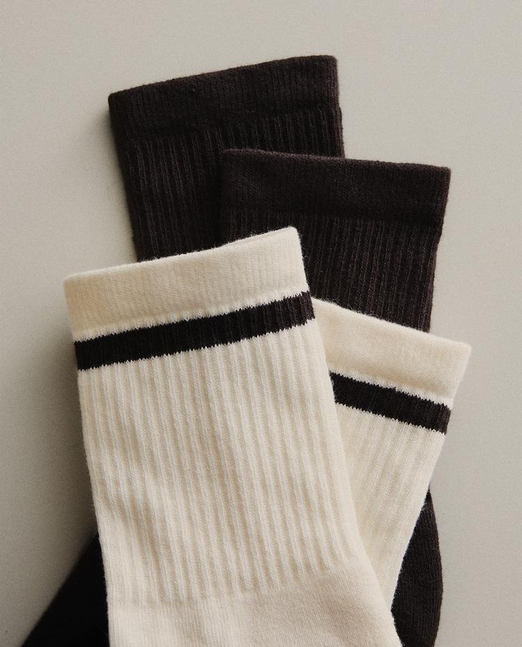 CONJUNTO DE MEIAS DE ALGODÃO (CONJUNTO DE 2)