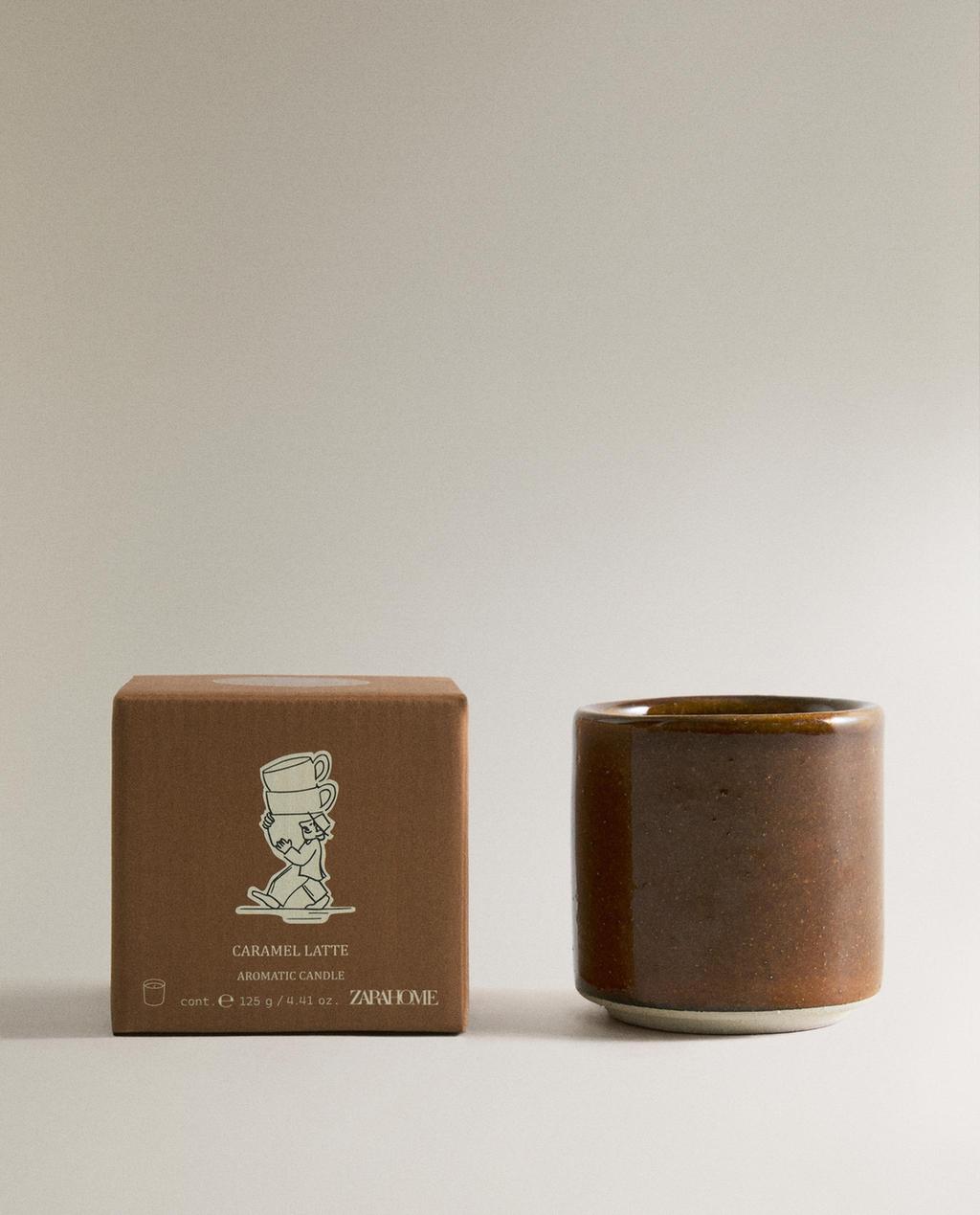 (125 G) CARAMEL LATTE SCENTED CANDLE