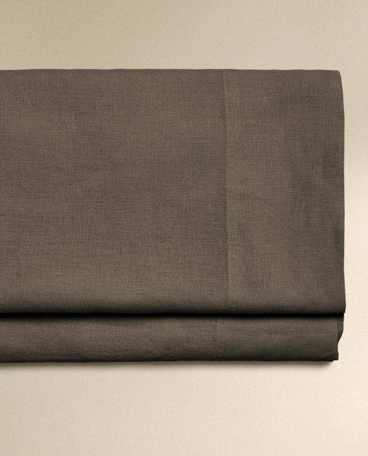 WASHED LINEN FLAT SHEET