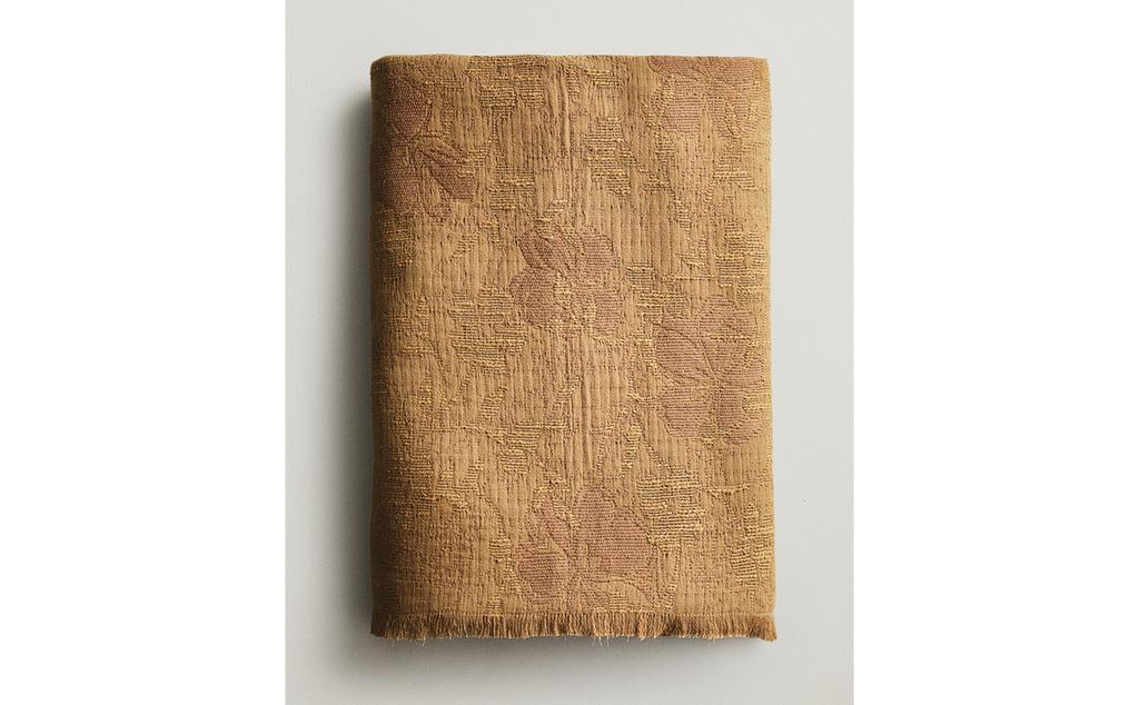 FLORAL JACQUARD THROW