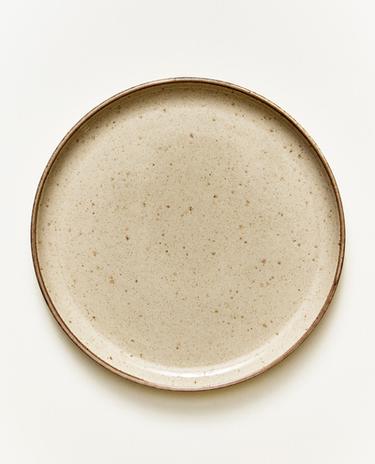 PLATO POSTRE PORCELANA FILO ENVEJECIDO