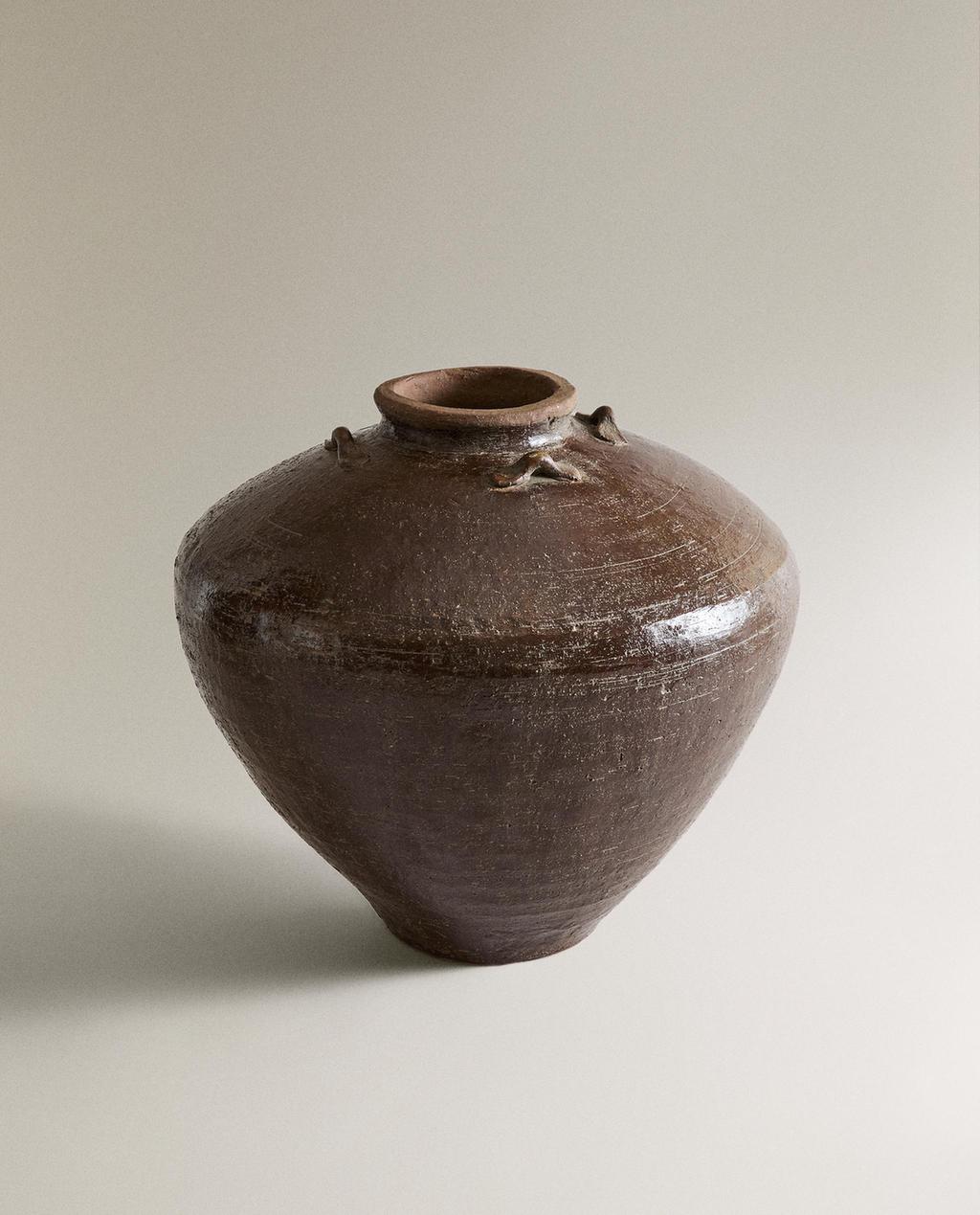 TERRACOTTA CERAMIC VASE