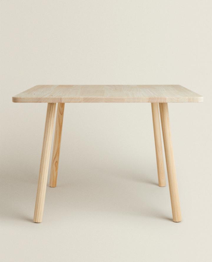 TABLE ENFANT OURSON EN BOIS
