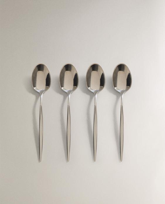 PACK OF COFFEE SPOONS WITH THIN HANDLES (PACK OF 4) PACK OF COFFEE SPOONS WITH THIN HANDLES (PACK OF 4)