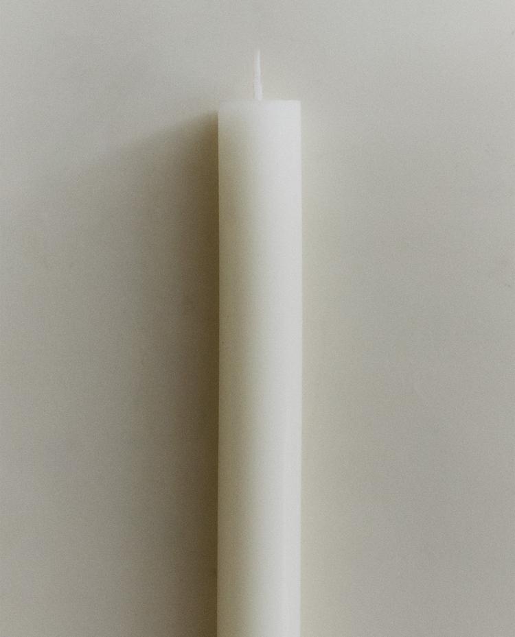 طقم شموع أسطوانية طويلة للديكور (طقم من 4 قطع)
