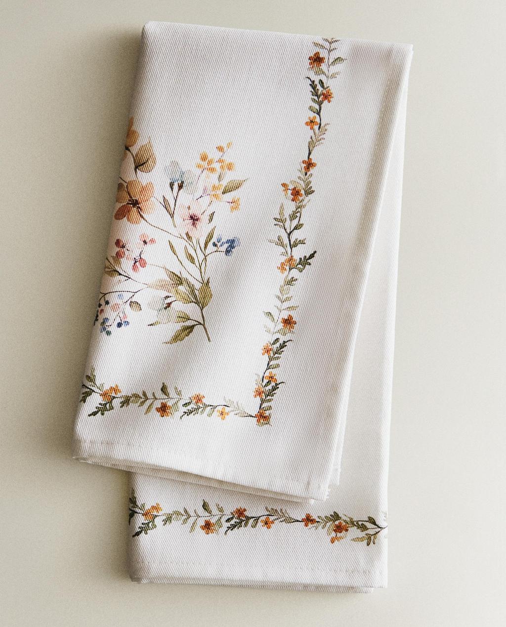 ȘERVEȚEL CU IMPRIMEU FLORAL (SET DE 2)