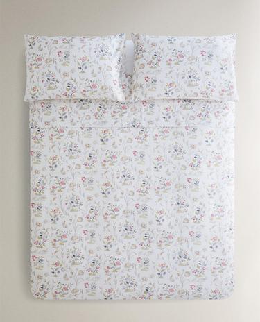 COPRIPIUMINO FLORALE IN SATIN