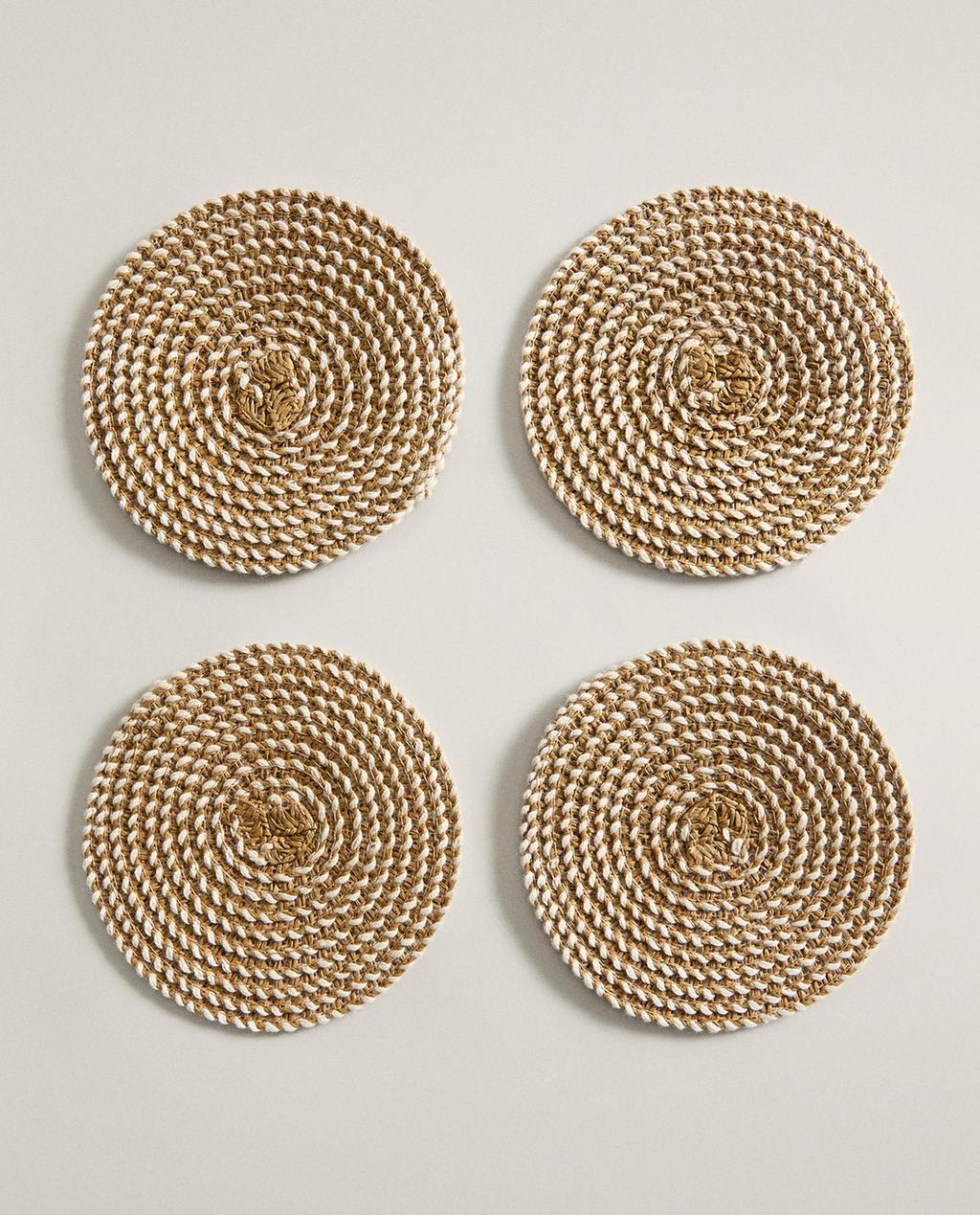 LOT DE SOUS-VERRES PAPIER (LOT DE 4)