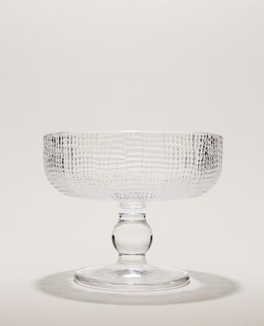 EISBECHER AUS GLAS MIT RELIEF