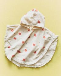 PONCHO DE PLAGE ENFANT FLEURS