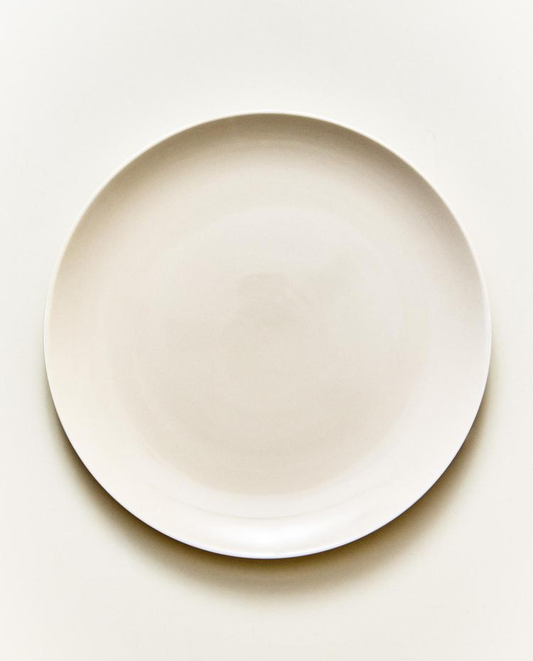 ASSIETTE À DESSERT GRÈS LISSE