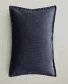 HOUSSE DE COUSSIN LIN DÉLAVÉ