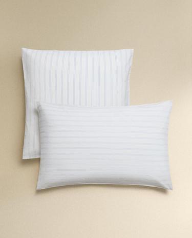 COTTON PILLOWCASE WITH DOUBLE STRIPES