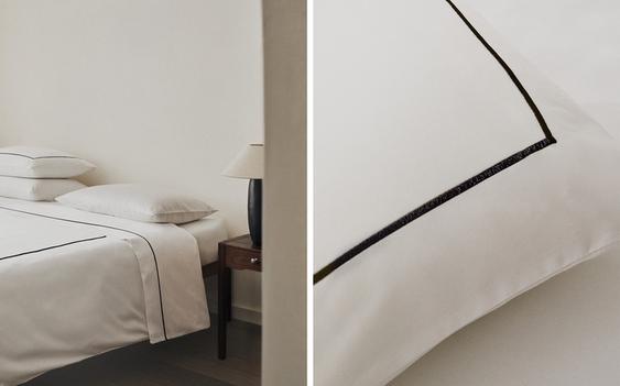 SCALLOPED SATEEN DUVET COVER