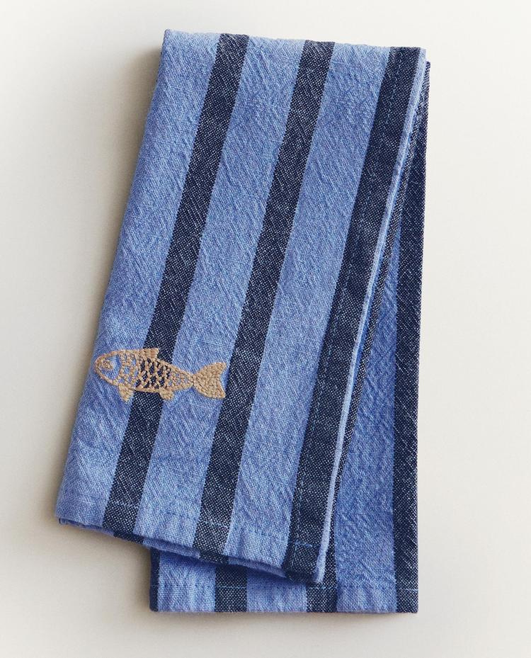 PACK OF STRIPED DYED THREAD NAPKINS (PACK OF 2)