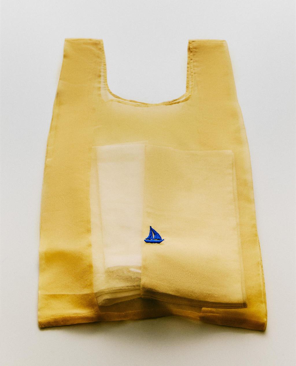 BOLSA BORDADO BARCO