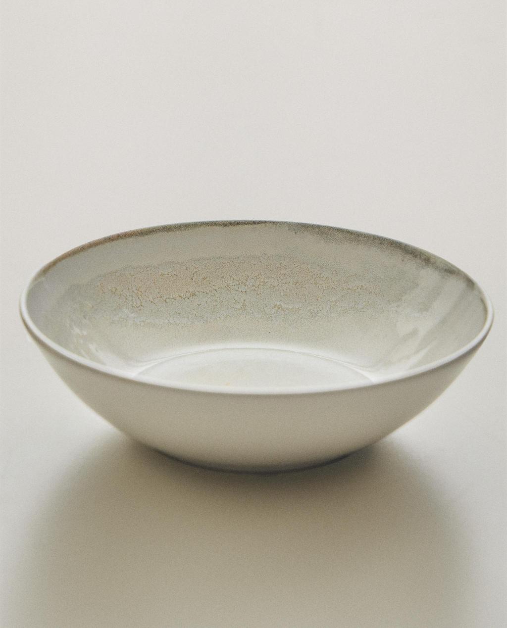 ANTIQUE FINISH STONEWARE BOWL