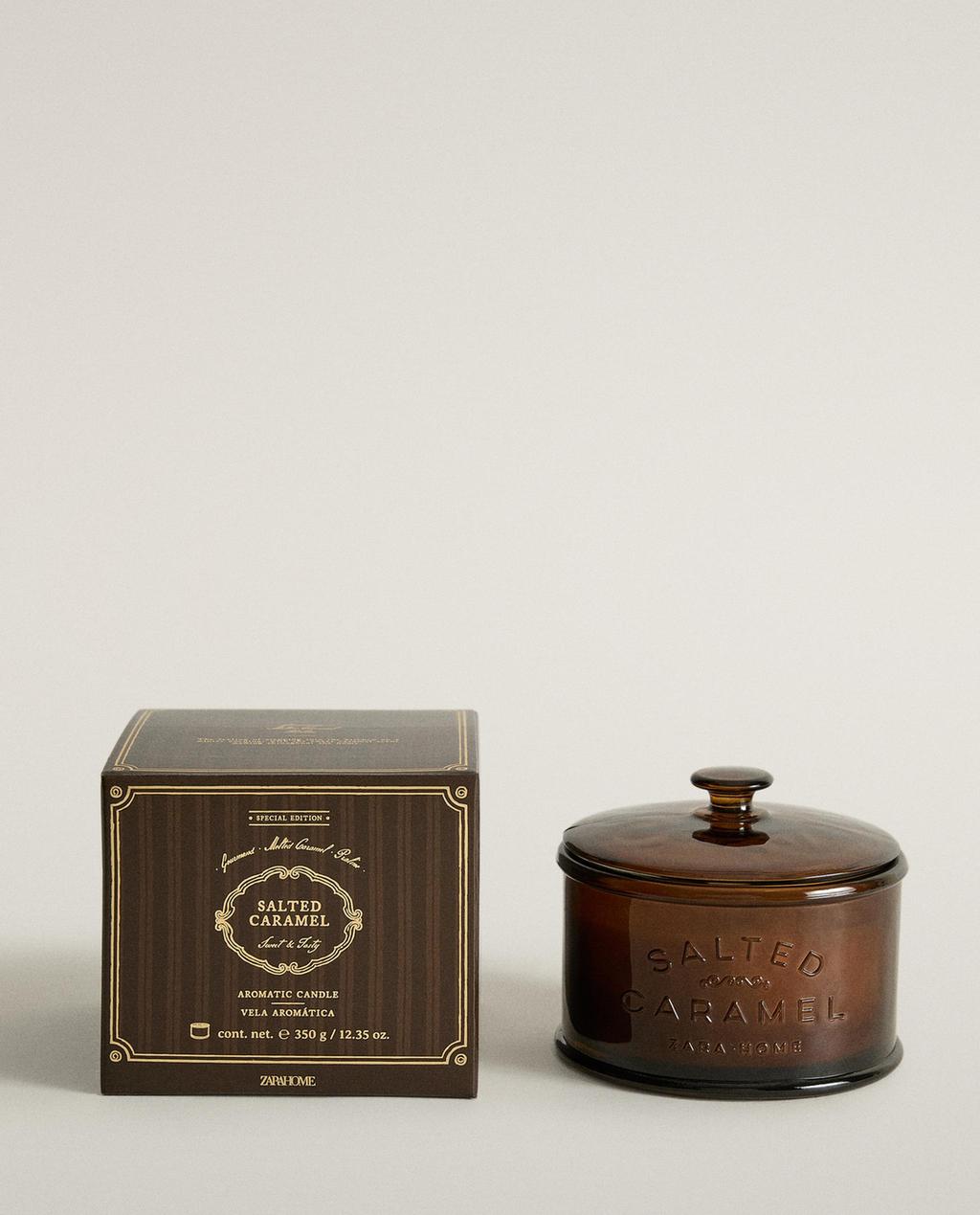 (350 G) SALTED CARAMEL SCENTED CANDLE