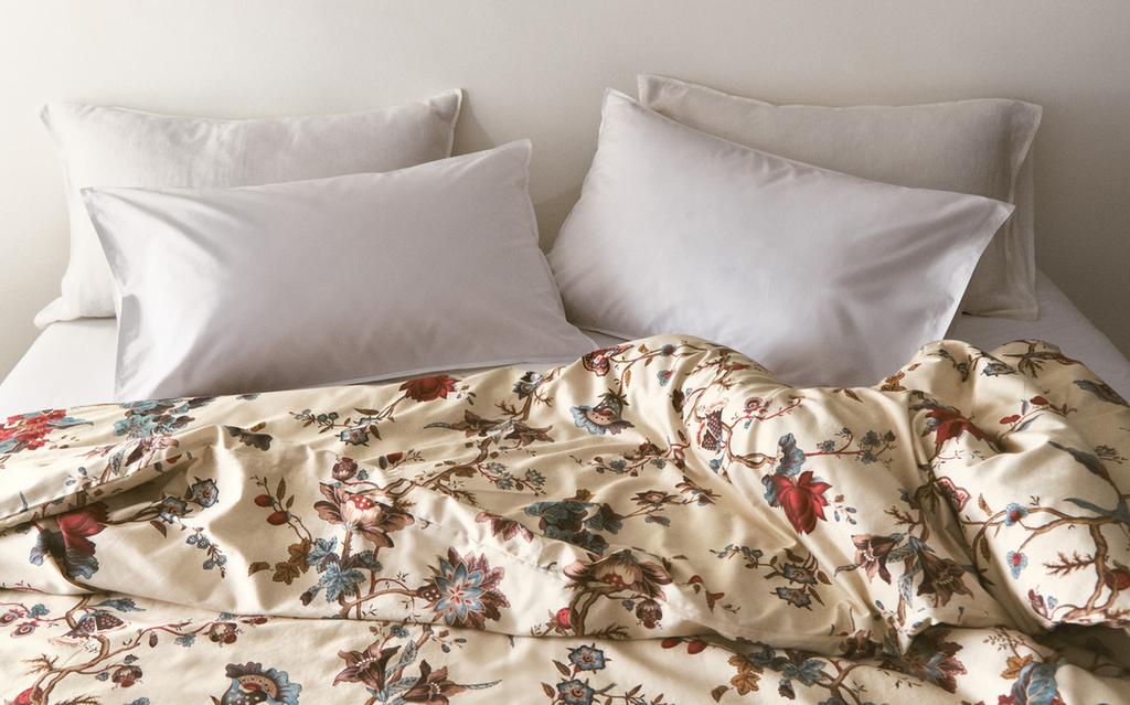 SATIN FLORAL PRINT DUVET COVER | KATHARINE POLE