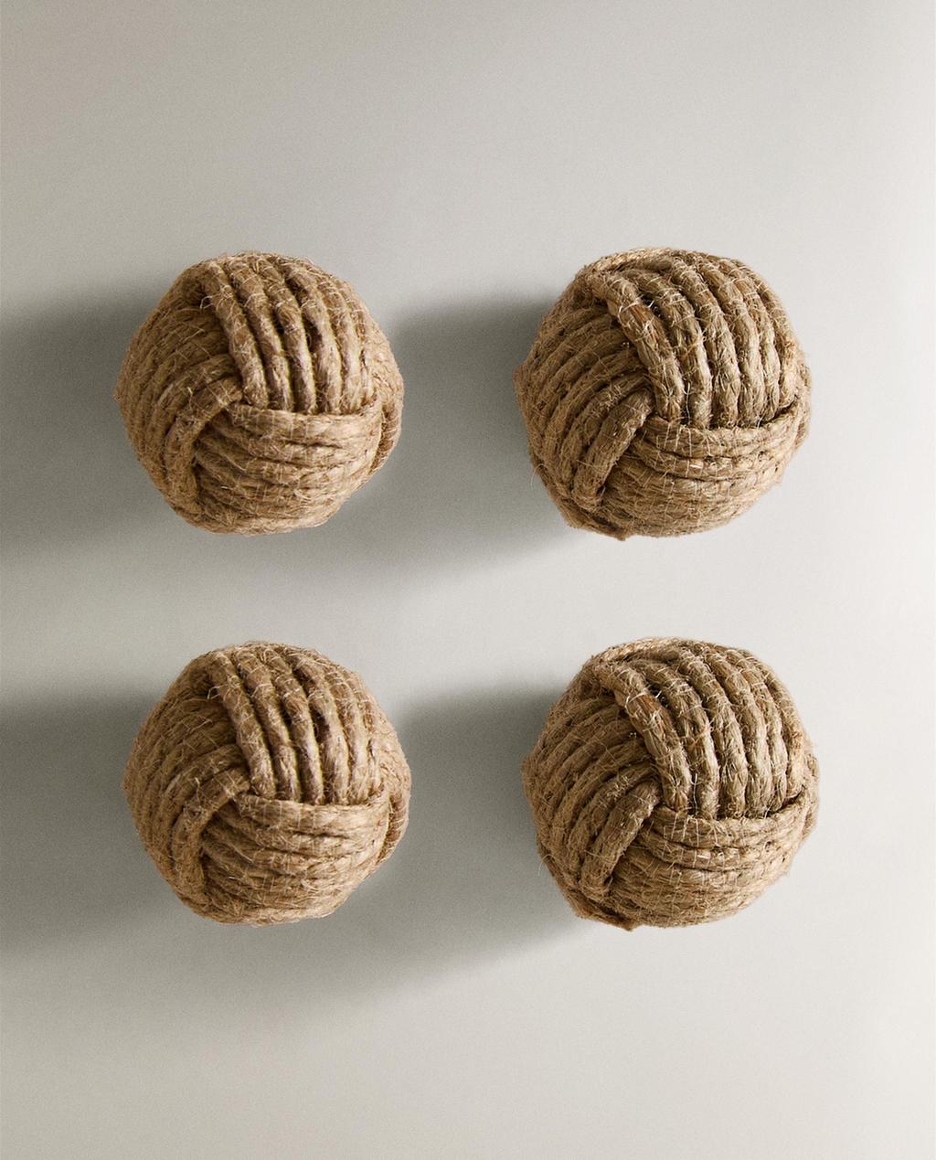 LOT DE BOUTONS MEUBLE MINI-NŒUD (LOT DE 4)
