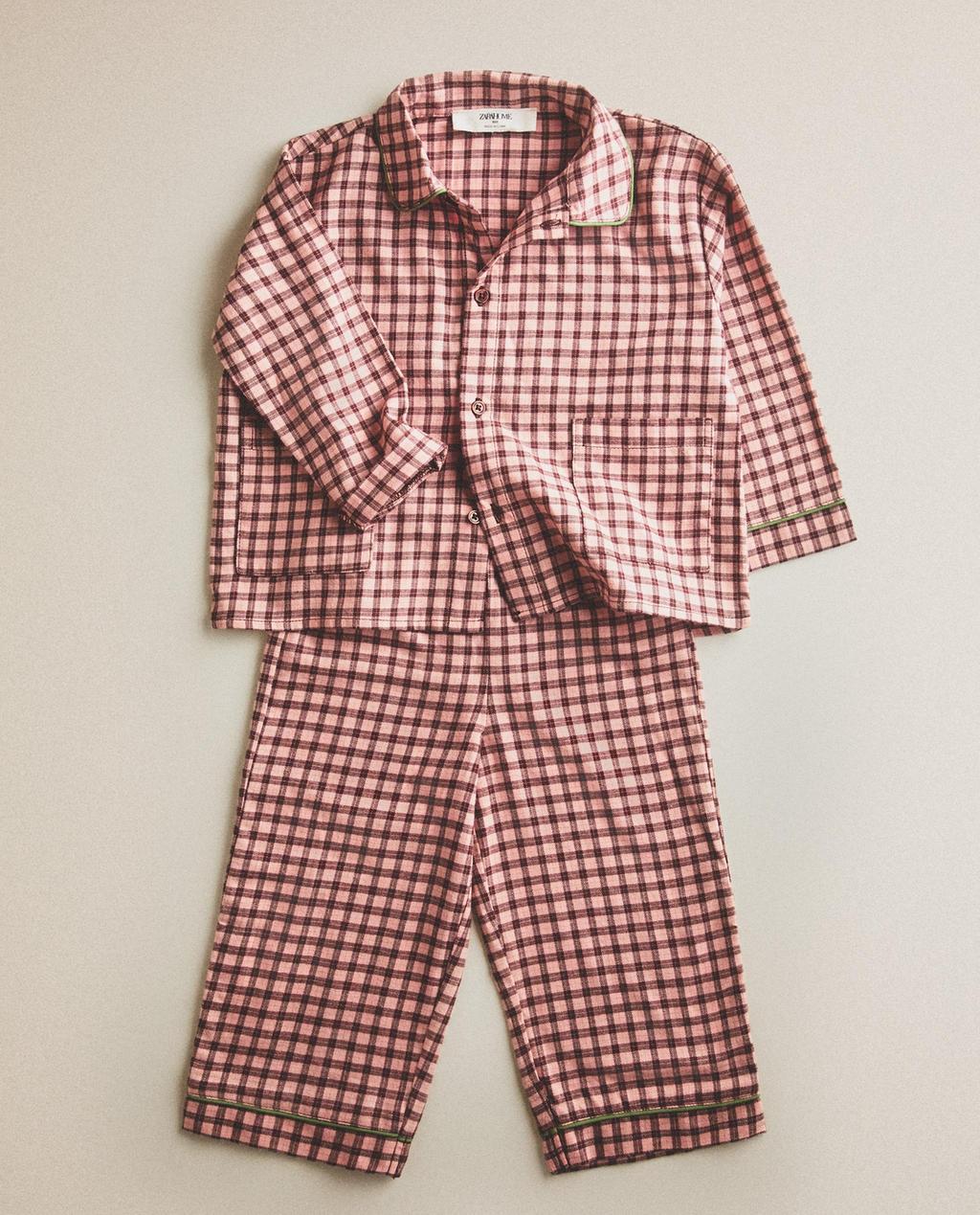 PYJAMA ENFANT FLANELLE CARREAUX