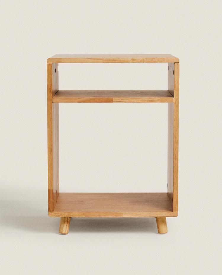 WOODEN BEDSIDE TABLE