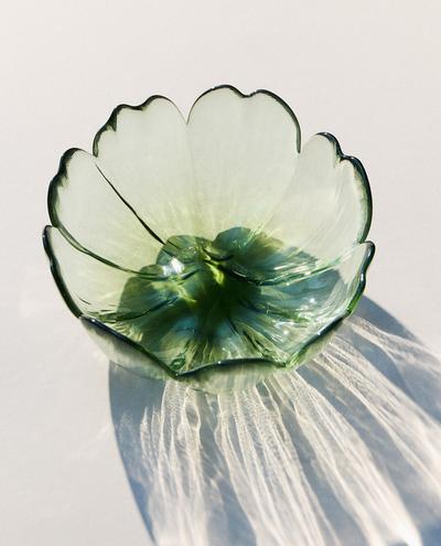 FLOWER GLASS BOWL